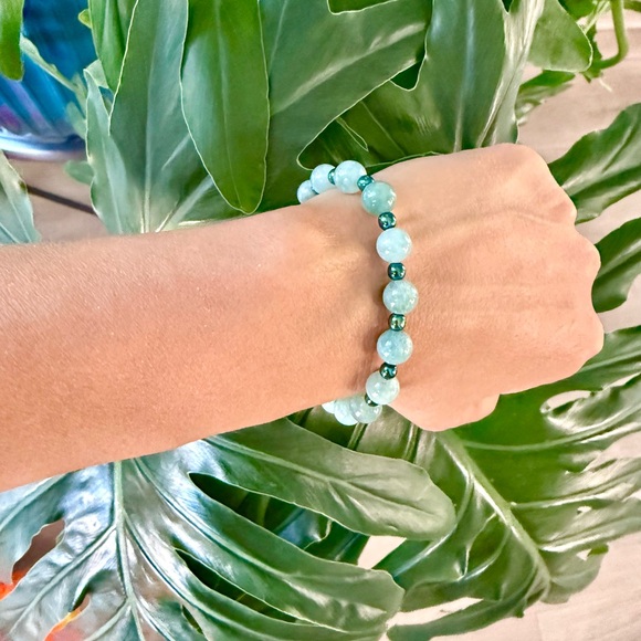 Amazonite & Hematite bracelet (one) - Picture 4 of 6